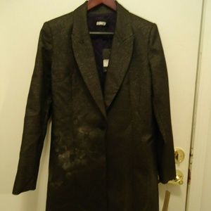 REFORMATION Blazer Jacket Black w/ Silver